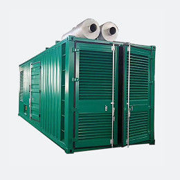 Unidade de gerador em recipiente de 100 kW para produção de energia duradoura e de longa duração