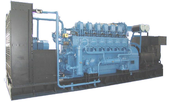 6300V/10500V Set de gerador de gás trifásico arranque elétrico / arranque aéreo