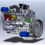 4.214L Máquina de deslocamento Motor a diesel 1500 r/min